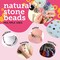 Incraftables Natural Stone Beads 12 Colors 240pcs Set for DIY Jewelry, Necklace &#x26; Bracelet Making. Assorted Real Crystal Chakra Bead Kit with Spacer Beads, Elastic String &#x26; Organizer for Adults &#x26; Kids
